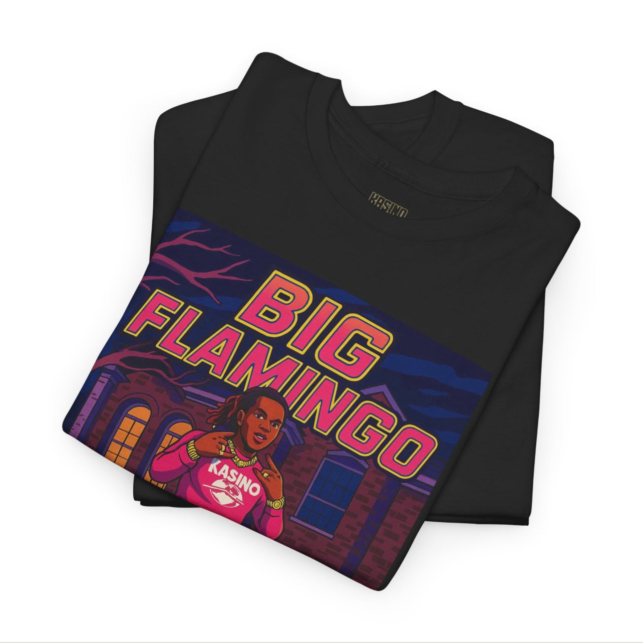 Big Flamingo Unisex Heavy Cotton Tee